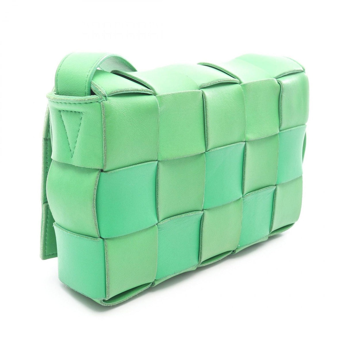 Bottega Veneta Shoulder Bag Cassette Crossbody Maxi Intrecciato Green — view 2