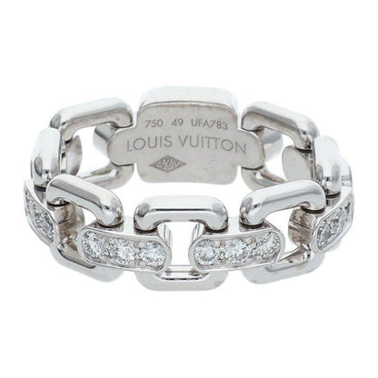 Louis Vuitton Bag Chain Attraction Pave Diamond Ring 49 No 10