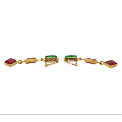 Chanel CC Logo Gripois Swing Earrings — view 4