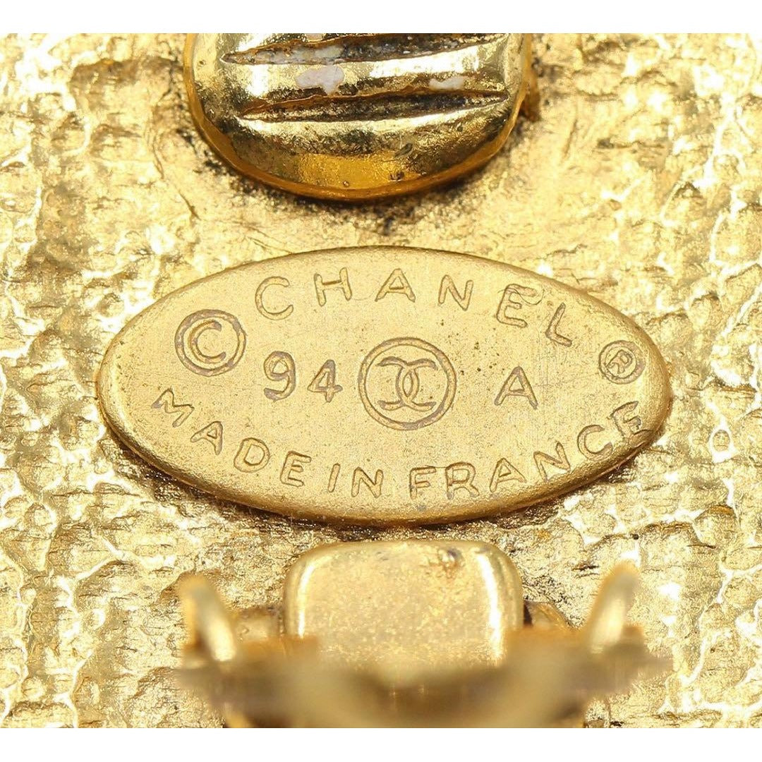 Chanel CC Logo Gripois Swing Earrings — view 6