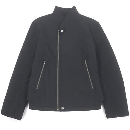 Saint Laurent Yves Stefano Pilati Era Lining Big YSL Embroidery Jacket Black 44