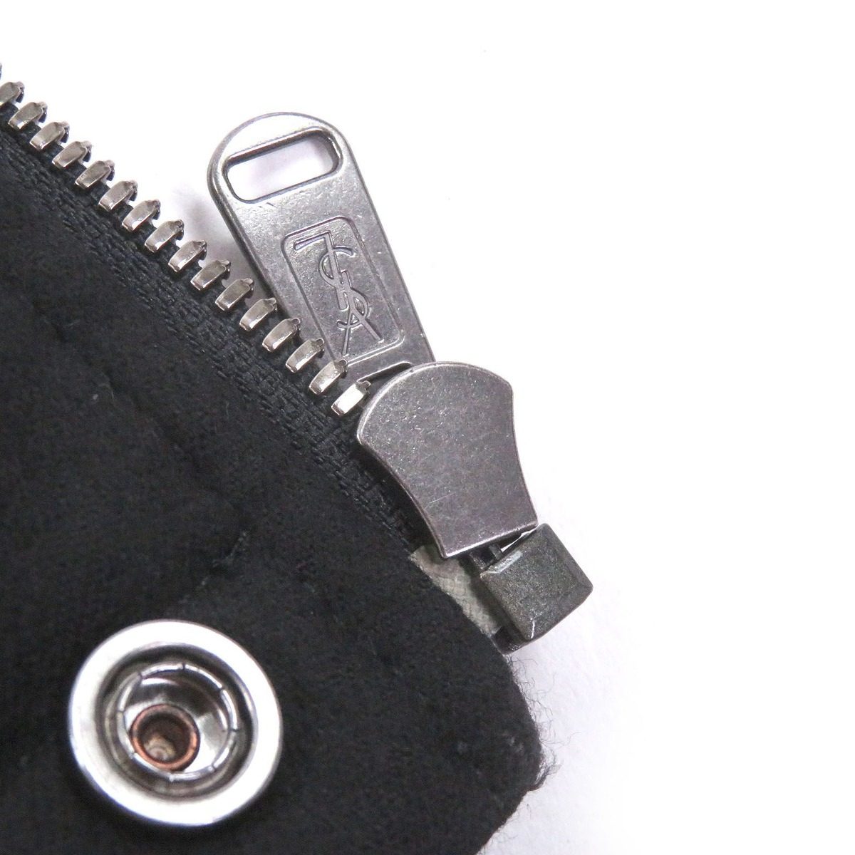 Saint Laurent Yves Stefano Pilati Era Lining Big YSL Embroidery Jacket Black 44 — view 5