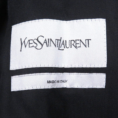 Saint Laurent Yves Stefano Pilati Era Lining Big YSL Embroidery Jacket Black 44 — view 6