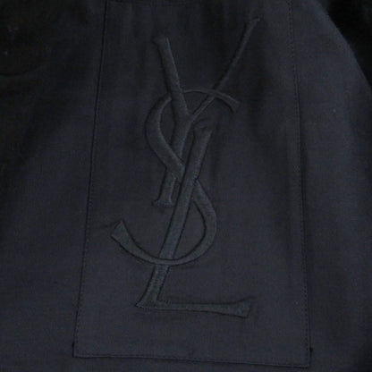 Saint Laurent Yves Stefano Pilati Era Lining Big YSL Embroidery Jacket Black 44 — view 7