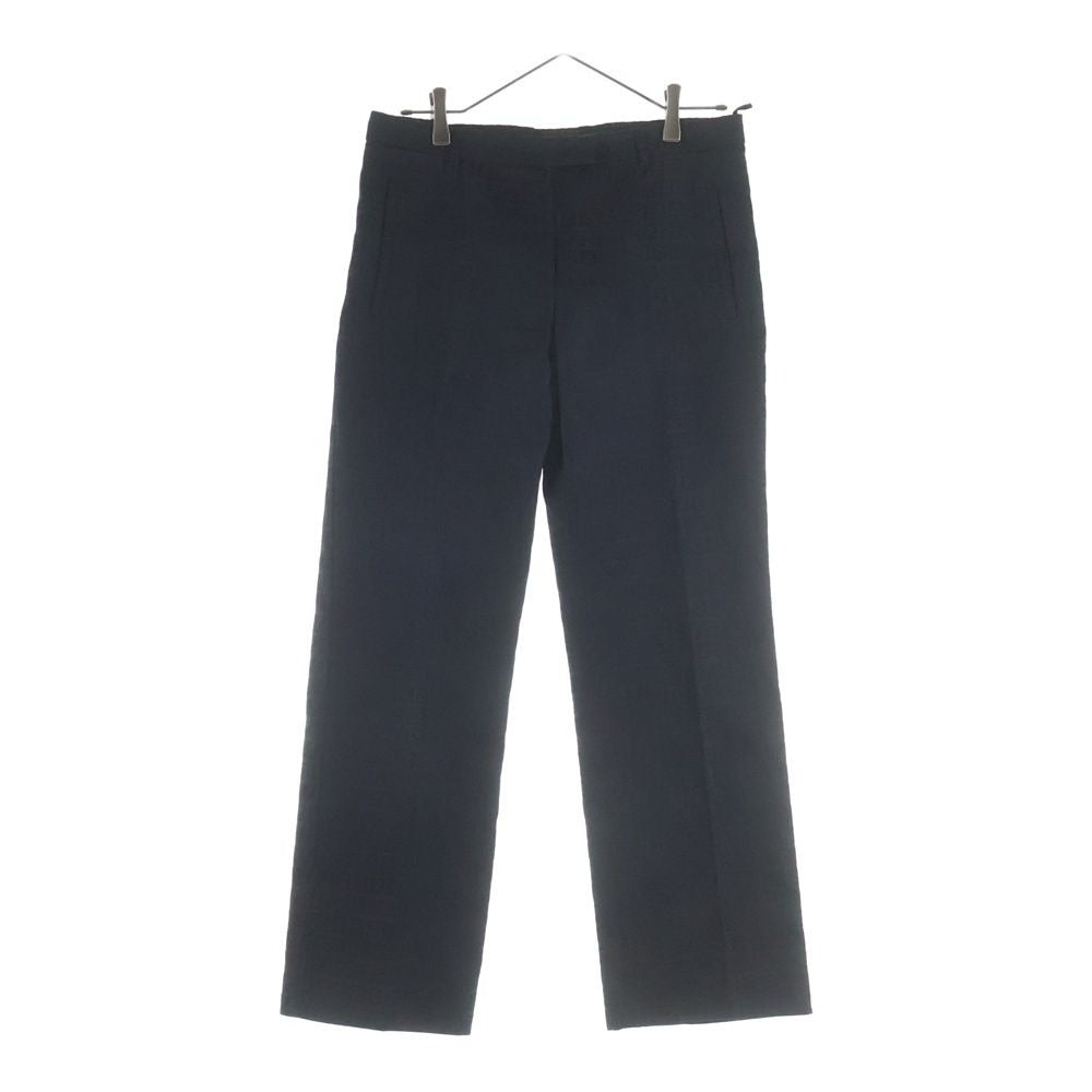Fendi Zucca Pattern Long Pants Trousers Polyester Cotton Black