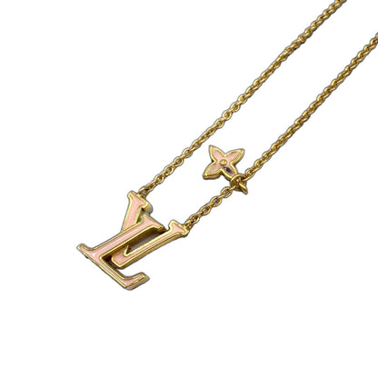 Louis Vuitton LV Iconic Enamel Gold Pink Necklace