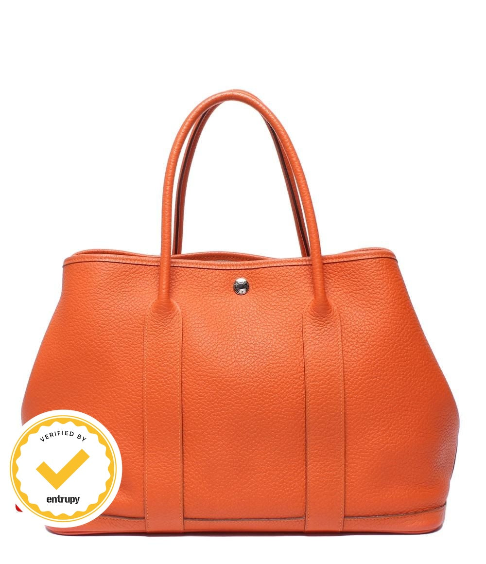Hermes Tote Silver Garden Party PM