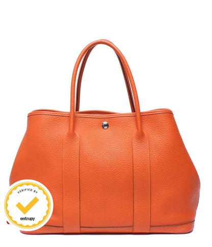 Hermes Tote Silver Garden Party PM