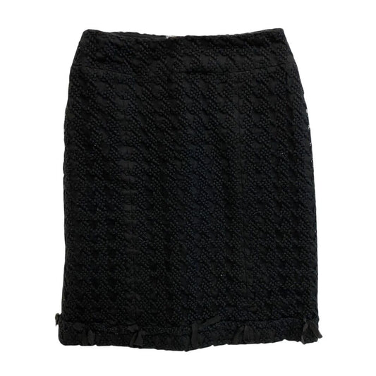 Chanel Wool Skirt Black