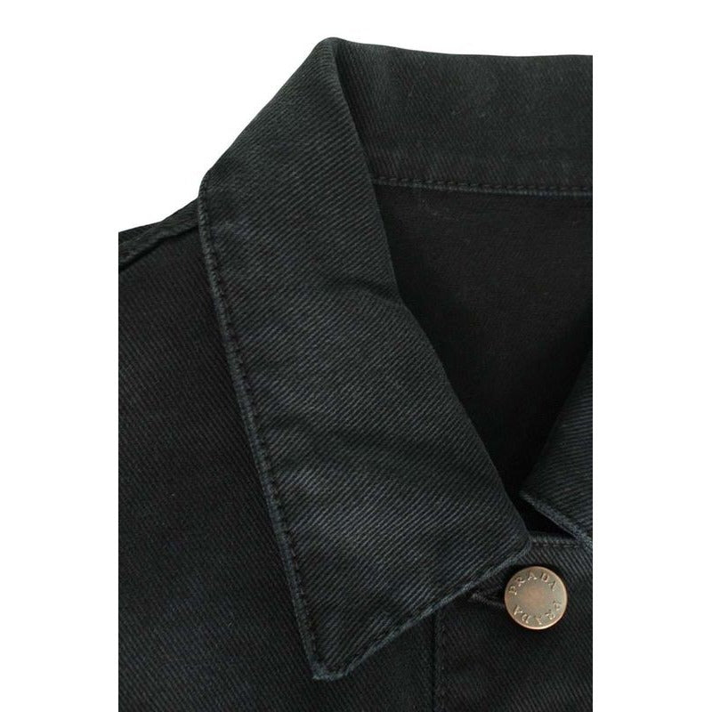 Prada Gfz 019 Denim Short Jumpsuit Women 36 — view 3