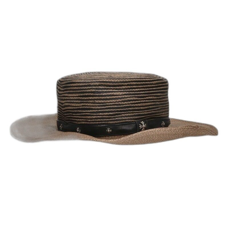 Chrome Hearts CH Plus Decorative Straw Hat