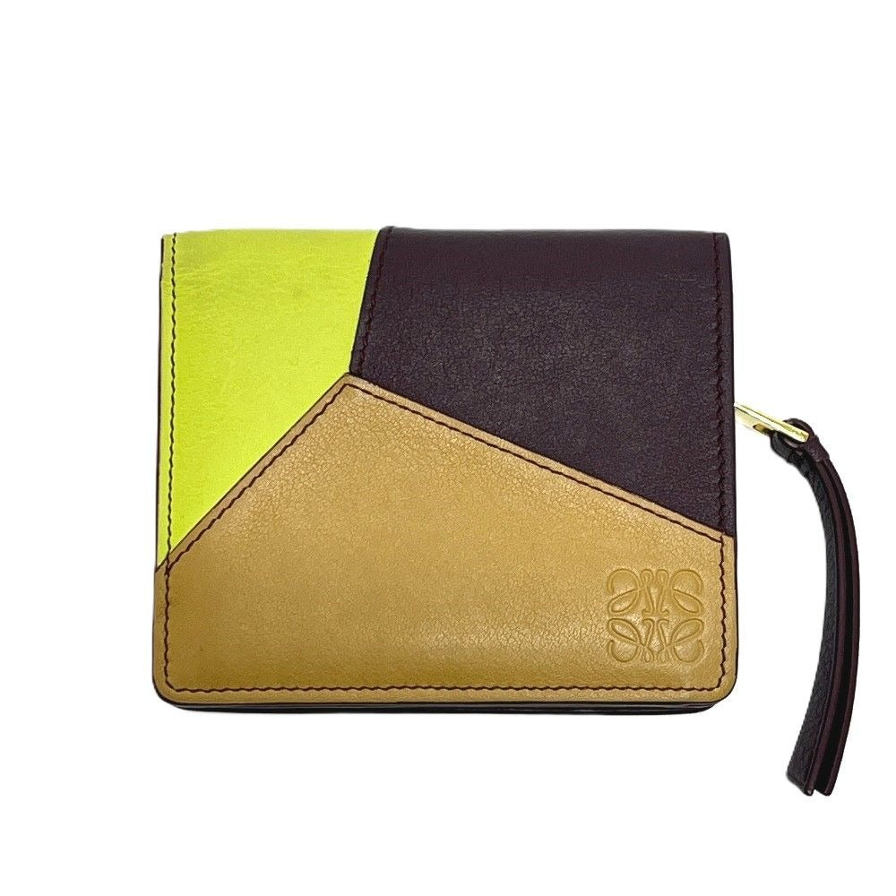 Loewe Bifold Wallet Puzzle Leather Multicolor