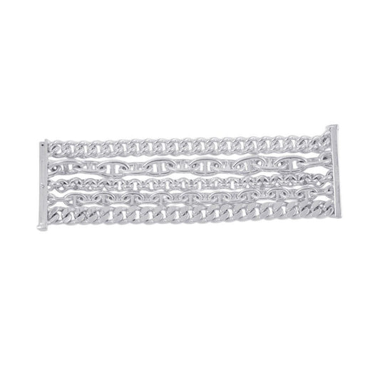 Hermes Bracelet Chaine D'ancre Multi Chain 15 Silver