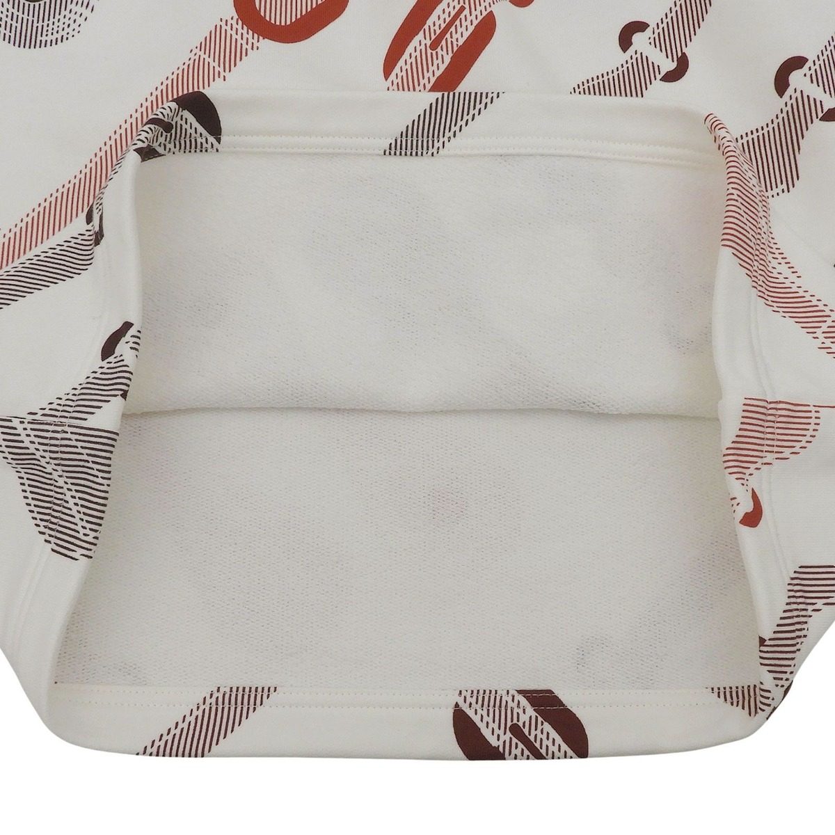 Hermes Made Coaching Remix Cotton Blanc Naturel Mini Skirt with Drawstring 36 — view 5