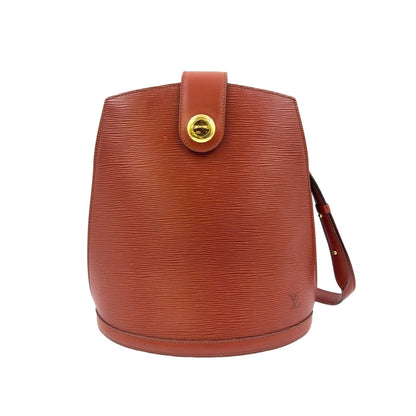 Louis Vuitton Cluny Epi Kenya Brown Leather Shoulder Bag Gold