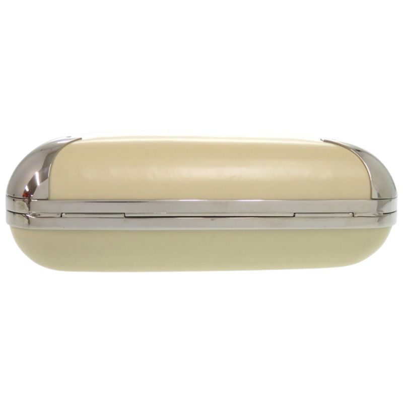 Balenciaga Gama 1 27276 Leather Metal Silver Hardware Ivory White Shoulder Bag