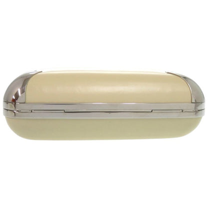 Balenciaga Gama 1 27276 Leather Metal Silver Hardware Ivory White Shoulder Bag