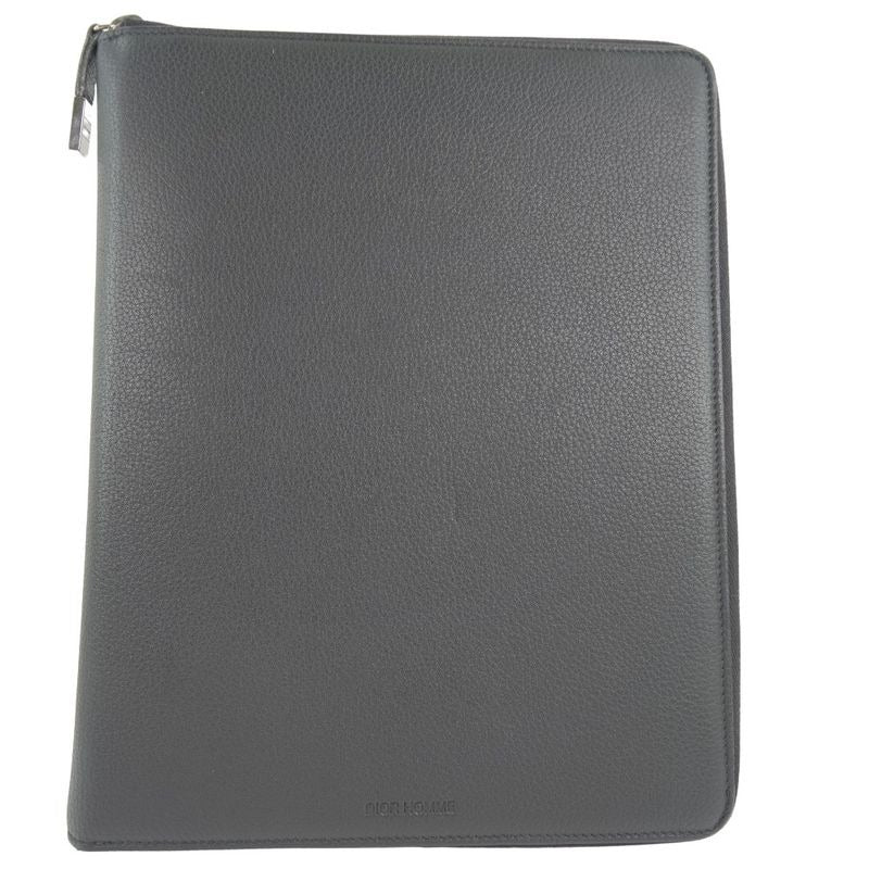 Dior Homme Document Case Calf Black Clutch Bag
