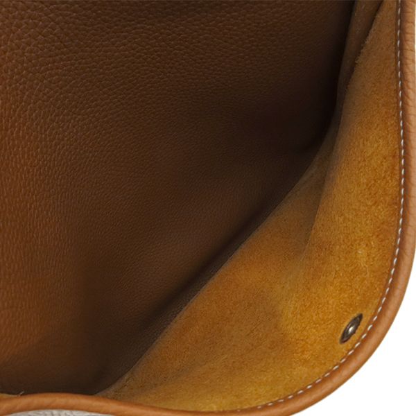 Hermes Shoulder Bag Evelyn 3 PM Amazon Taurillon Clemence Gold Silver Hardware