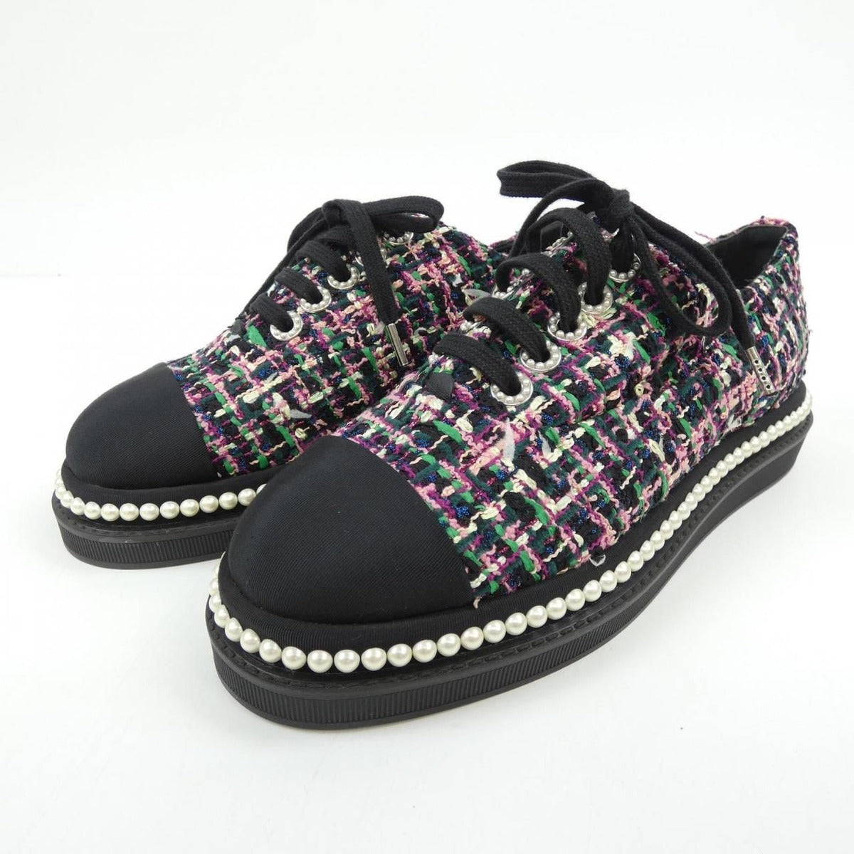 Chanel Size 37 Black Sneakers — view 3