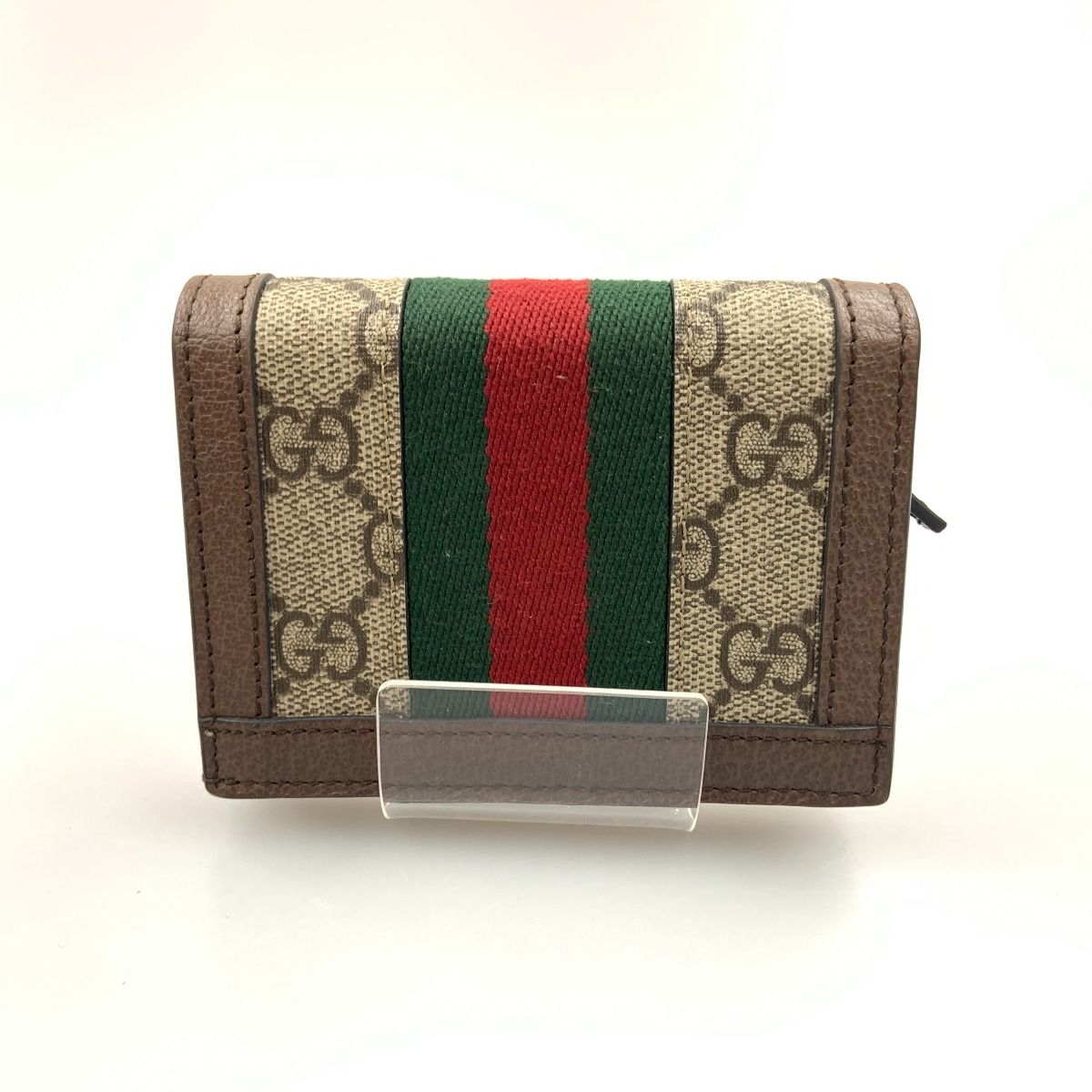 Gucci Ophidia GG Supreme Bifold Wallet 523155 8745 Beige X Brown