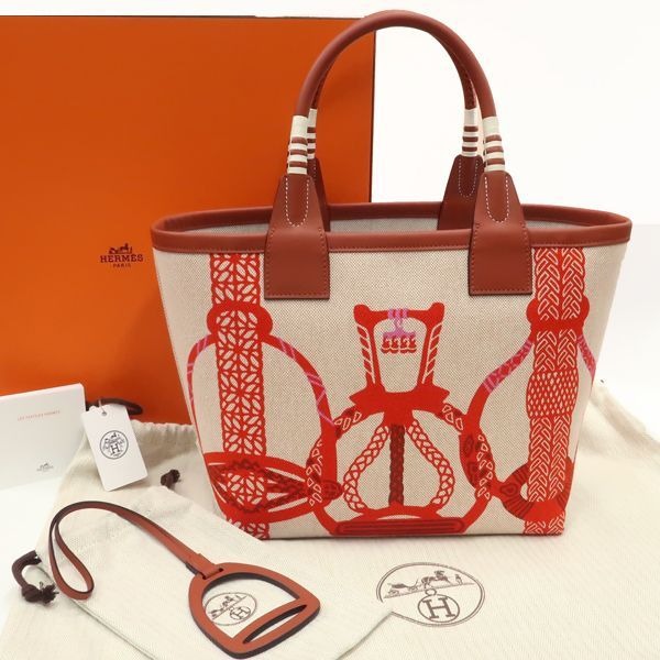 Hermes Steeple 25 Fantasy Detrier Toile Swift