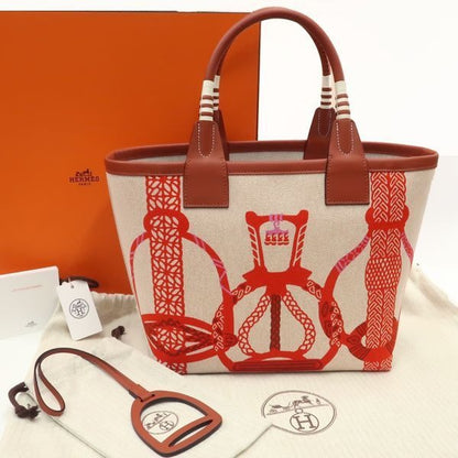 Hermes Steeple 25 Fantasy Detrier Toile Swift