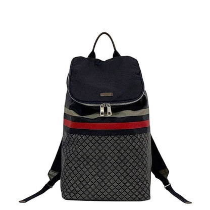 Gucci Backpack Navy Gray Diamante