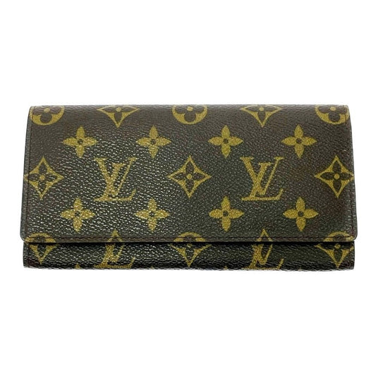 Louis Vuitton Monogram Portefeuille 3 Cult Cles Brown Long