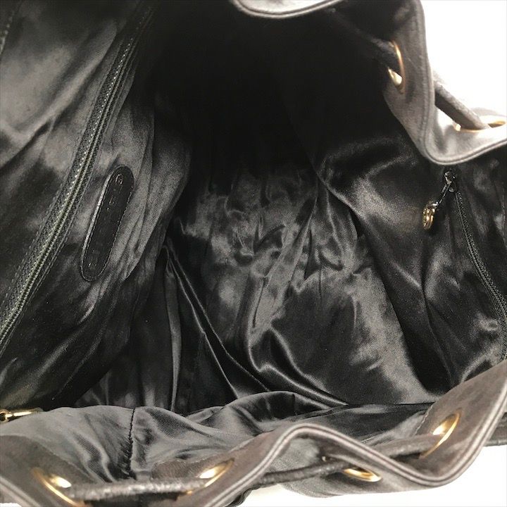 Chanel Jumbo CC Logo Mark Backpack Lambskin Black
