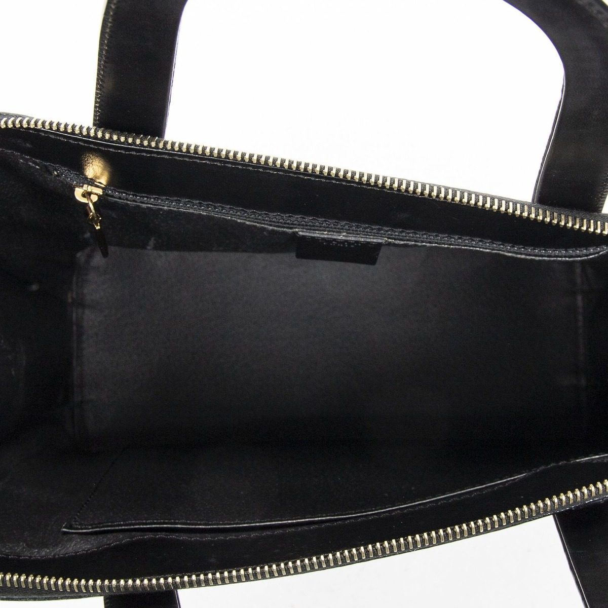 Celine Zip Top Handle Black Brown Macadam Canvas — view 9