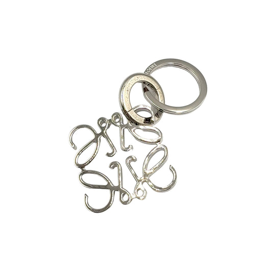 Loewe Anagram Bag Charm Metal Silver Key Ring