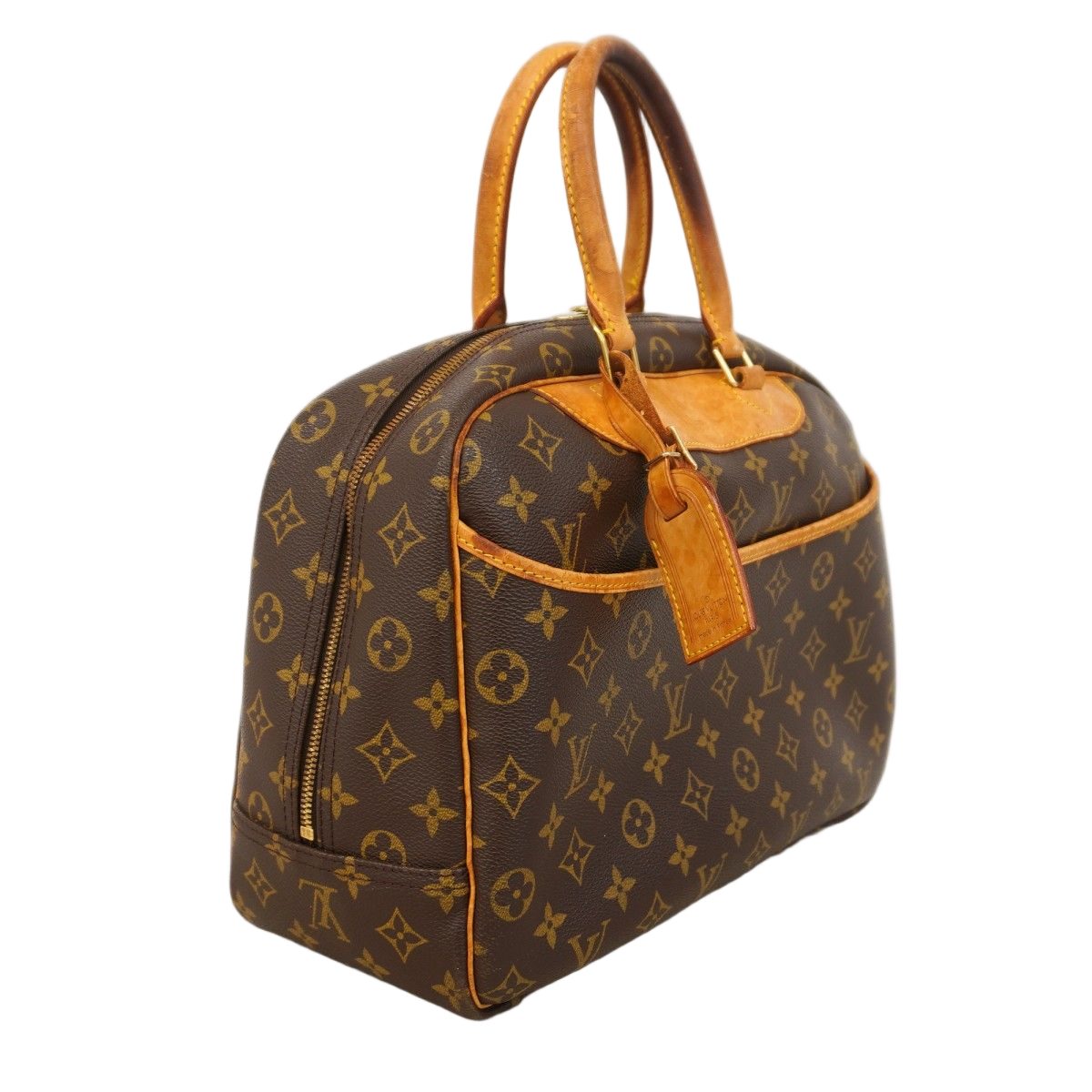 Louis Vuitton Handbag Monogram Deauville Brown — view 2