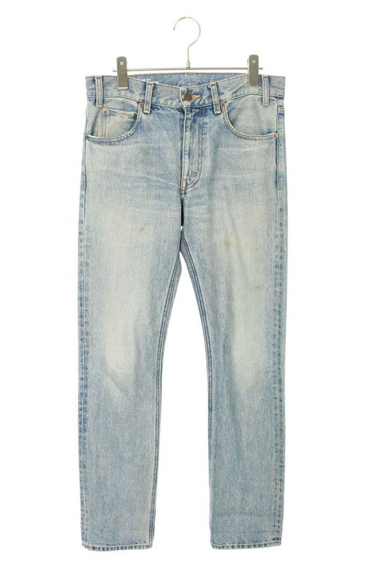 Celine 2n124789d Washed Slim Denim Pants Men's 26