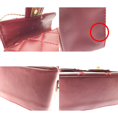 Chanel Mini Matelasse Wild Stitch Red Shoulder Bag A35200 Red