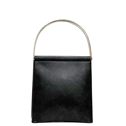 Cartier Tote Bag Black Trinity Excellent Condition Preowned Leather