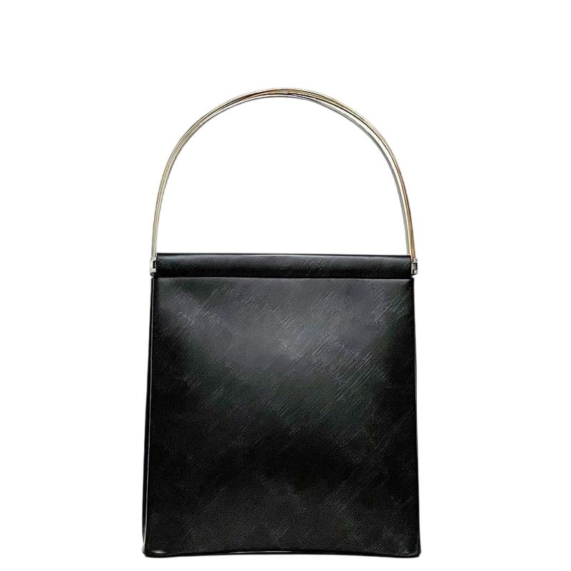 Cartier Tote Bag Black Trinity Excellent Condition Preowned Leather