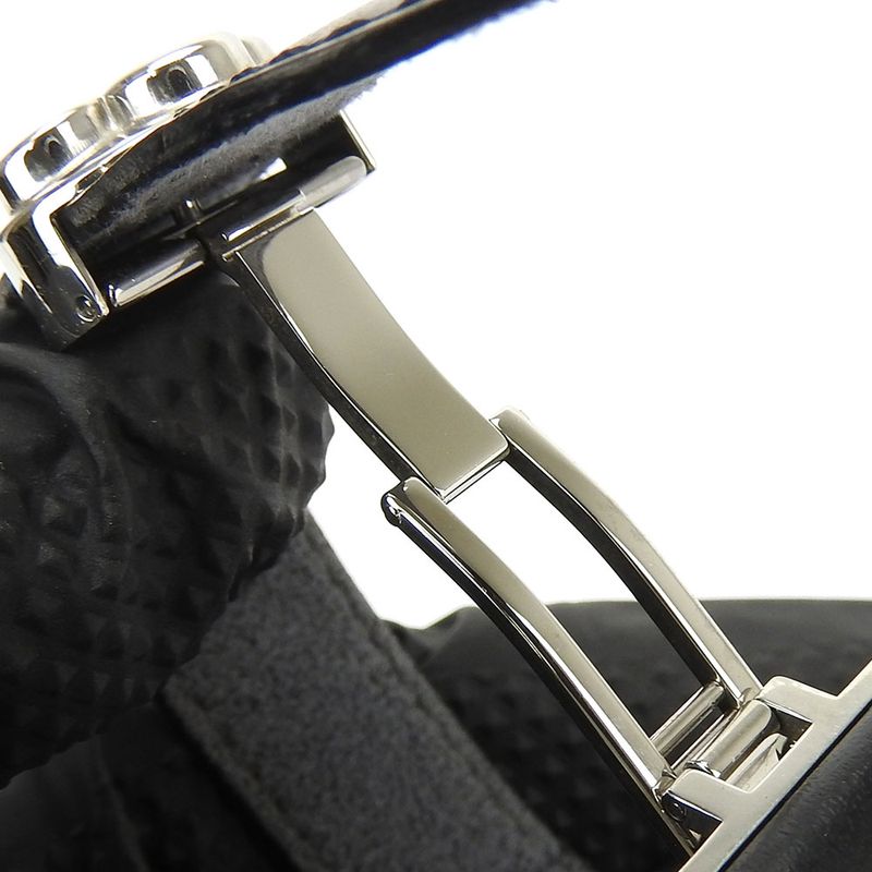 Louis Vuitton Bracelet Vu Good Luck M64447 Leather Black Silver Hardware