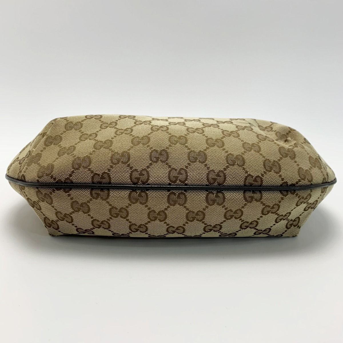 Gucci Shoulder Bag 181092 Brown X Light Brown Canvas X Leather