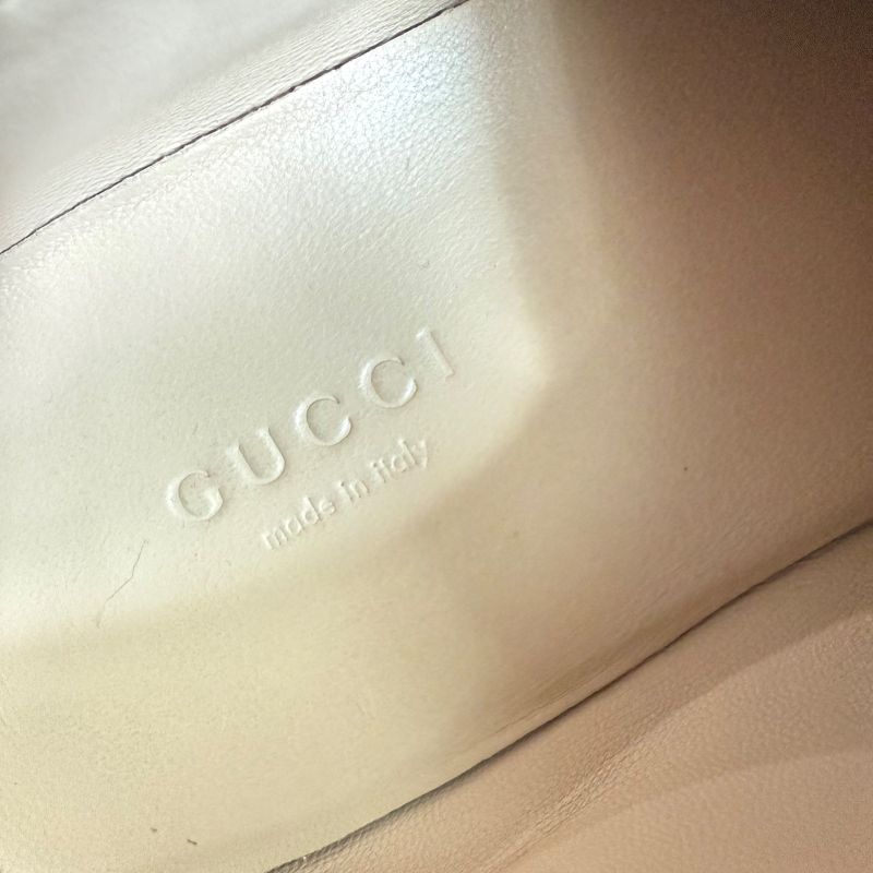 Gucci Bee Pearl Bijoux Patent Leather Sneakers 39 Women's 25cm (9.84in) Bee