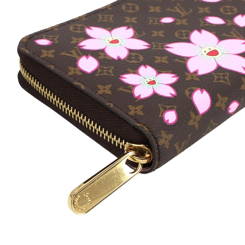 Louis Vuitton LV X TM Zippy Wallet Round Zipper Long Wallet Cherry Brown M13433
