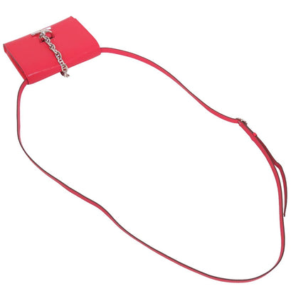 Hermes Chaine D'ancre Compact Rose Silver Chevre Bifold Wallet Shoulder Bag — view 4