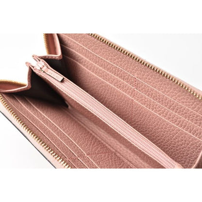 Gucci Long Wallet Petite Marmont Leather Light Pink — view 2