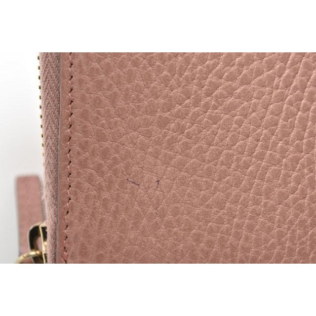 Gucci Long Wallet Petite Marmont Leather Light Pink — view 3