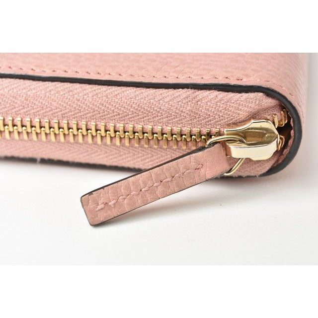 Gucci Long Wallet Petite Marmont Leather Light Pink — view 10
