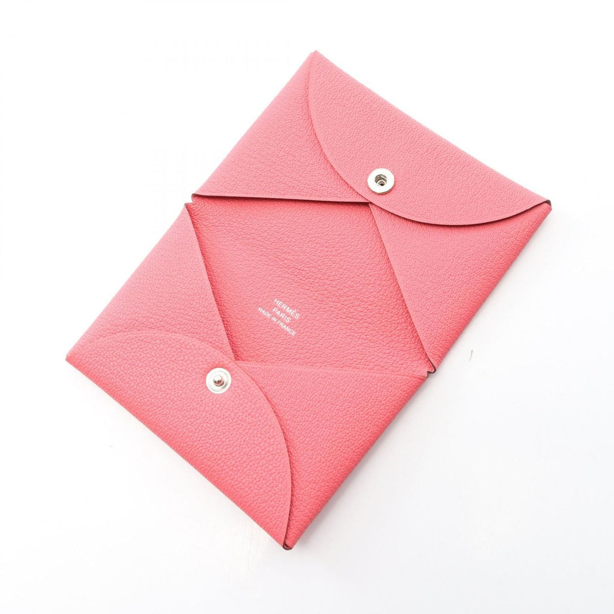 Hermes Coin Case Calvi Rose Azale Others — view 3