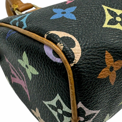 Louis Vuitton Multicolor Mini Speedy Monogram Nano Sac Bag HL Black