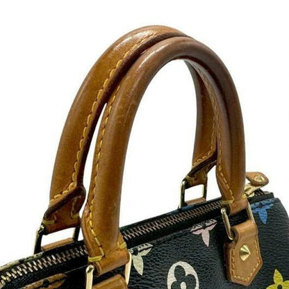 Louis Vuitton Multicolor Mini Speedy Monogram Nano Sac Bag HL Black