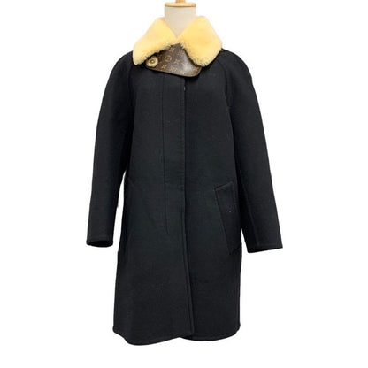 Louis Vuitton Outer Coat Monogram Wool Black