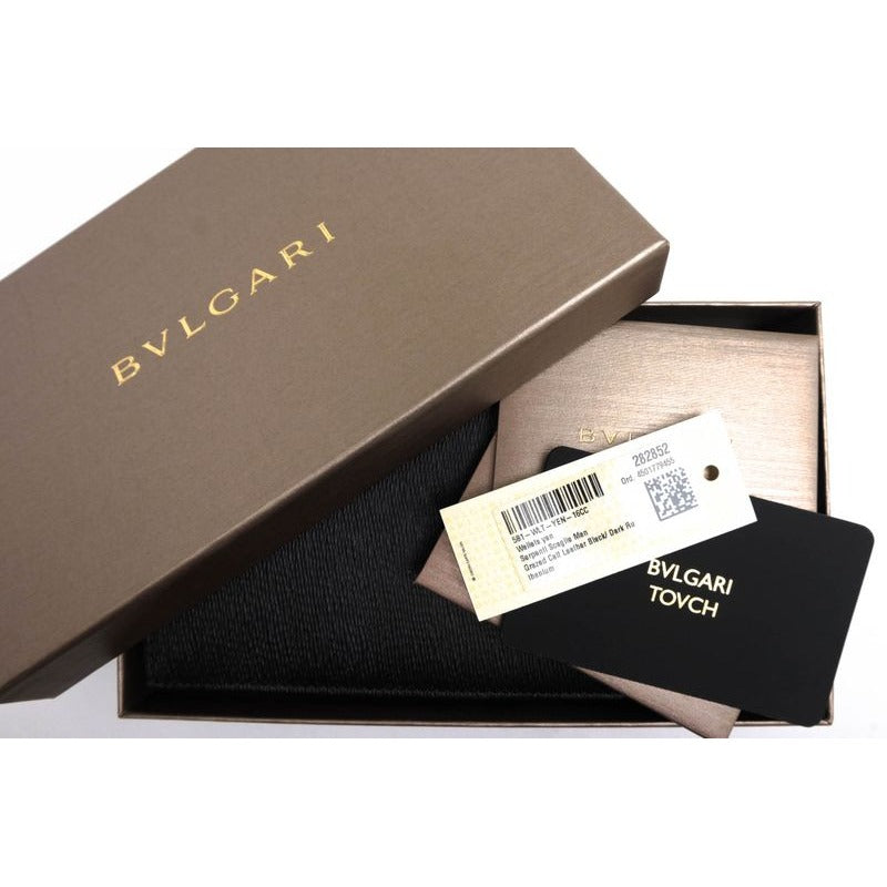 Bvlgari Long Wallets Men Leather Black — view 8